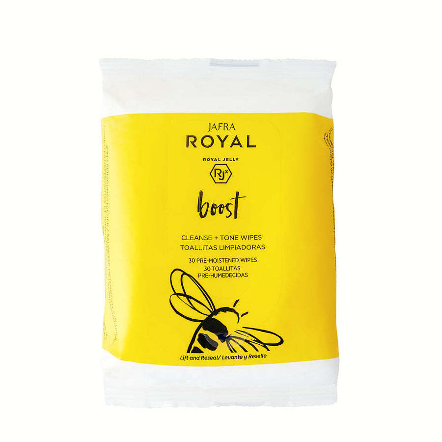JAFRA ROYAL Boost Cleanse + Tone Wipes