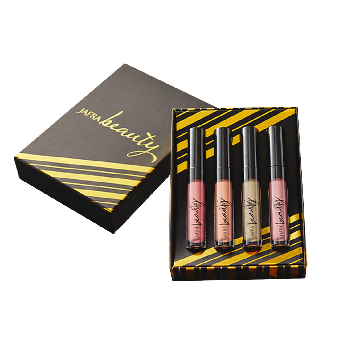 Lipstick Gift Set Box with 4 Luxe Nudes Shades