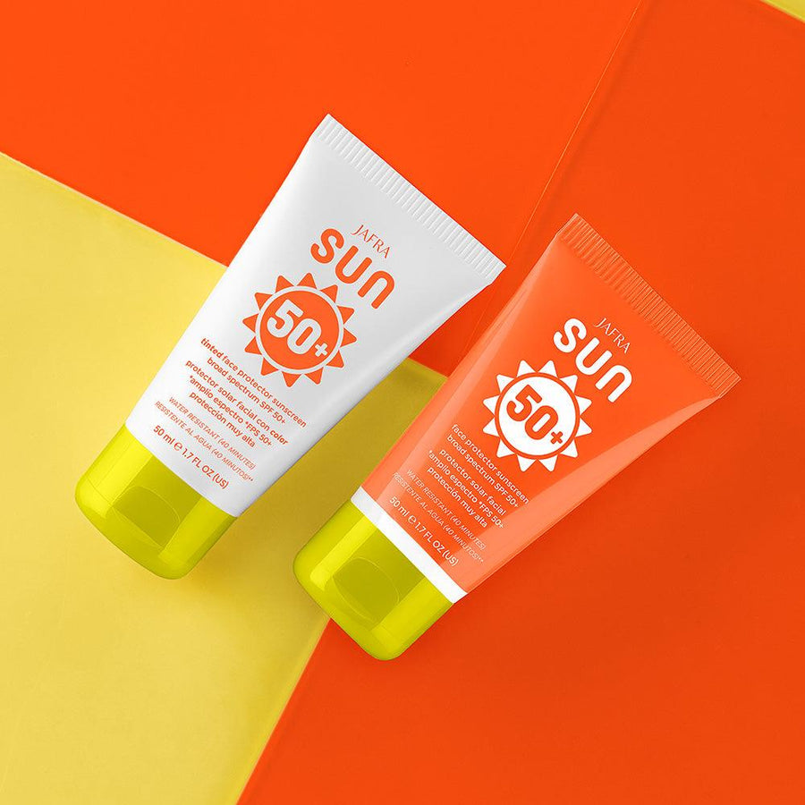 JAFRA Sun Face Protector Sunscreen Broad Spectrum SPF 50+ - Fruity Floral - Jafra Cosmetics International