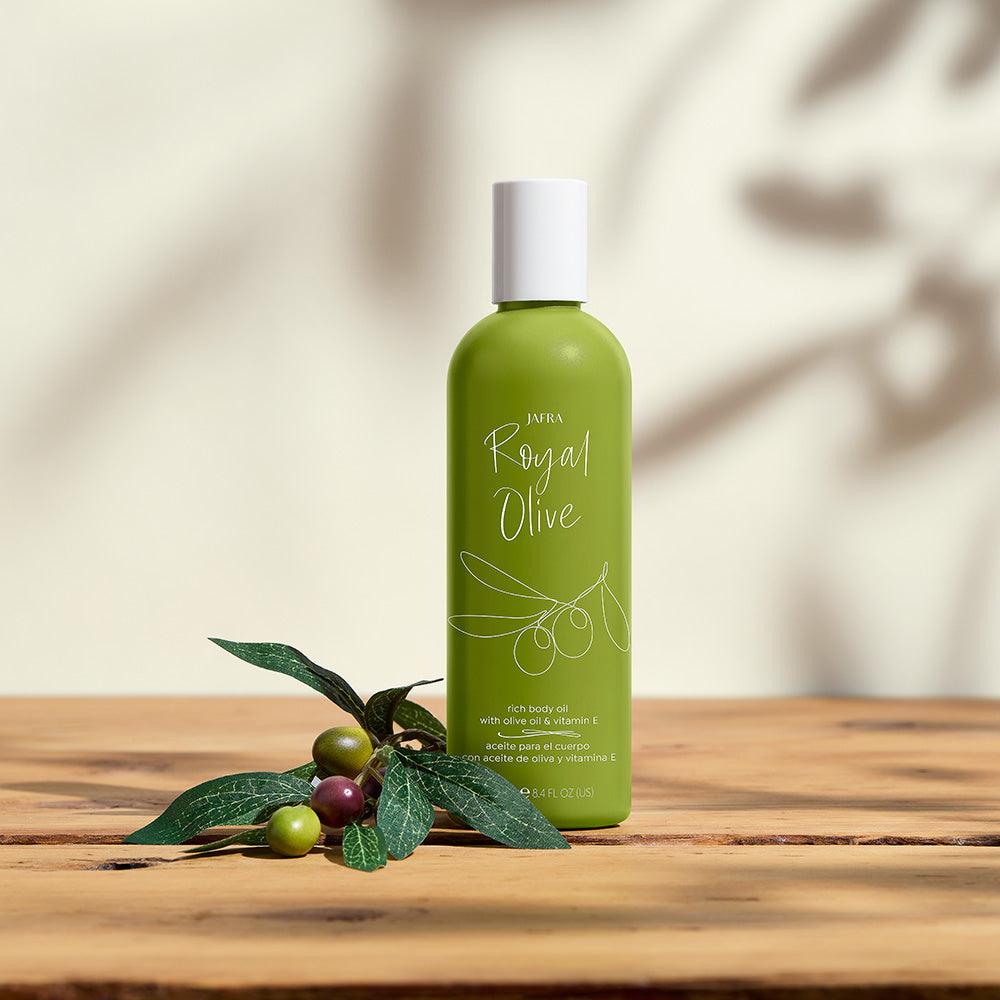 Royal Olive Rich Body Oil - Citrus and Wood - Jafra Cosmetics International