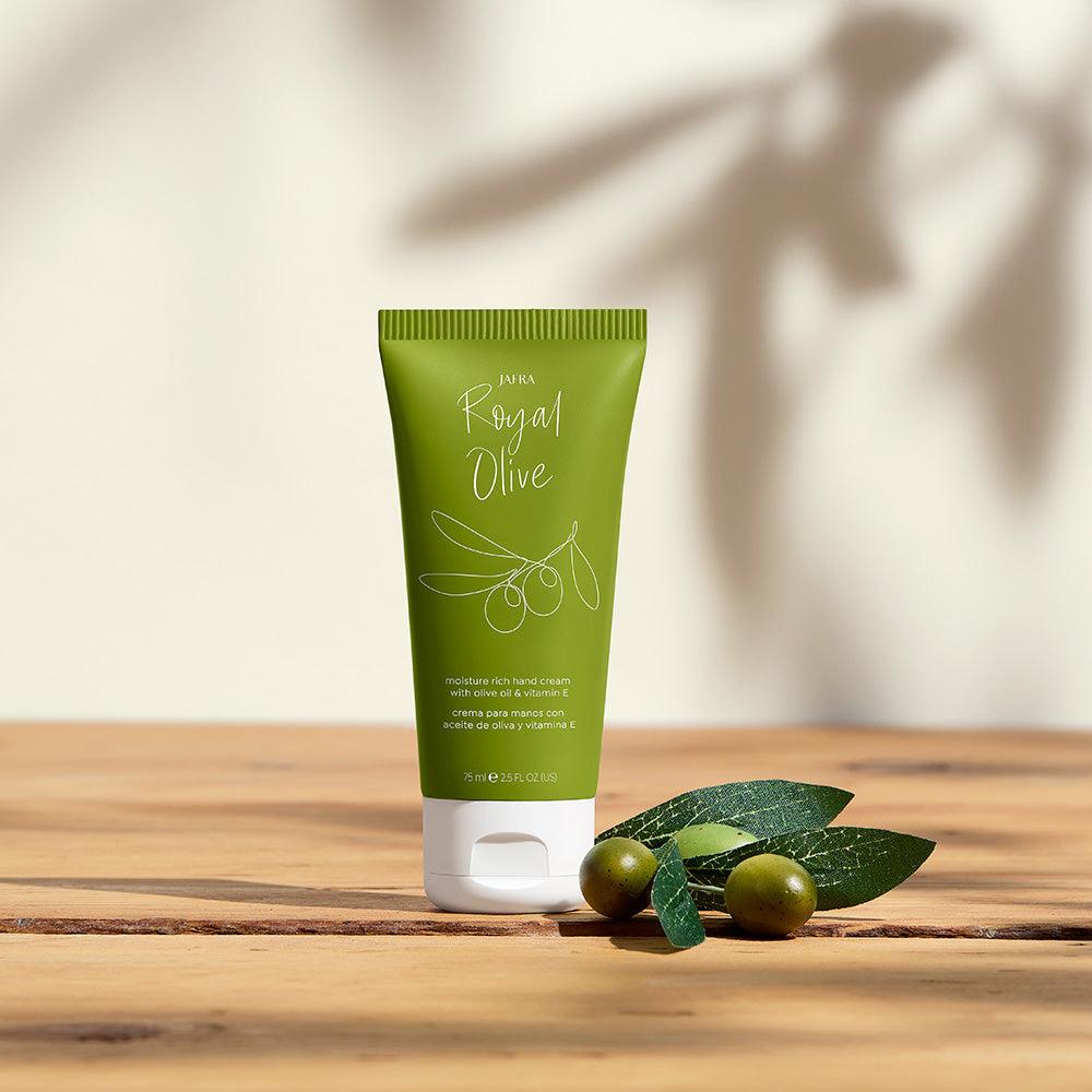 Royal Olive Moisture Rich Hand Cream - Citrus and Wood - Jafra Cosmetics International