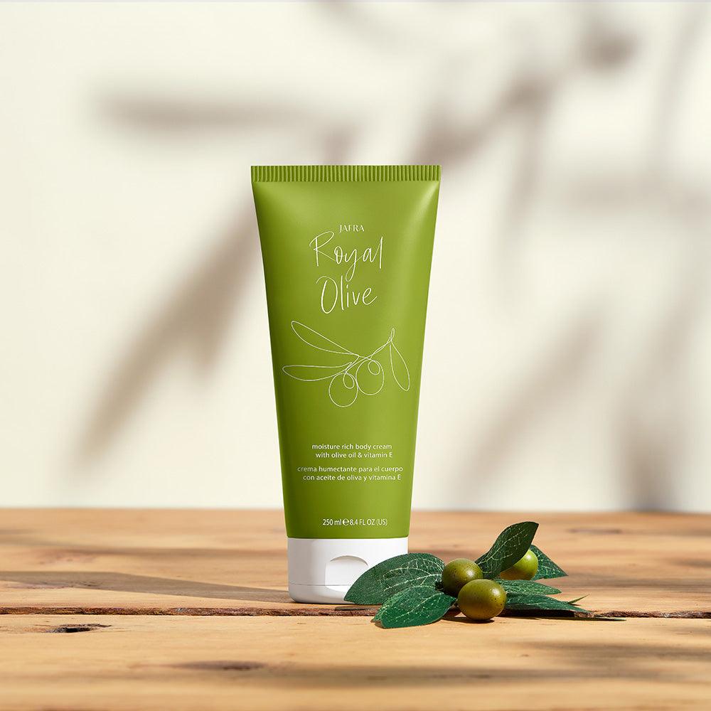 Royal Olive Moisture Rich Body Cream - Citrus and Wood - Jafra Cosmetics International