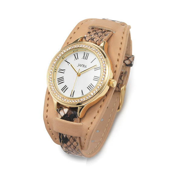 » Faux Snake Skin Band Watch (100% off)