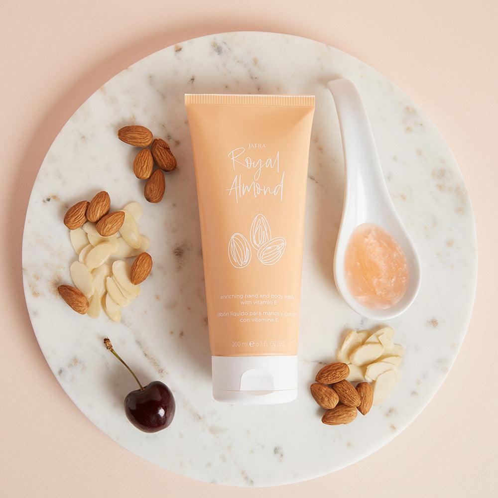 Royal Almond Enriching Hand & Body Wash - Sweet Almond Blossoms - Jafra Cosmetics International